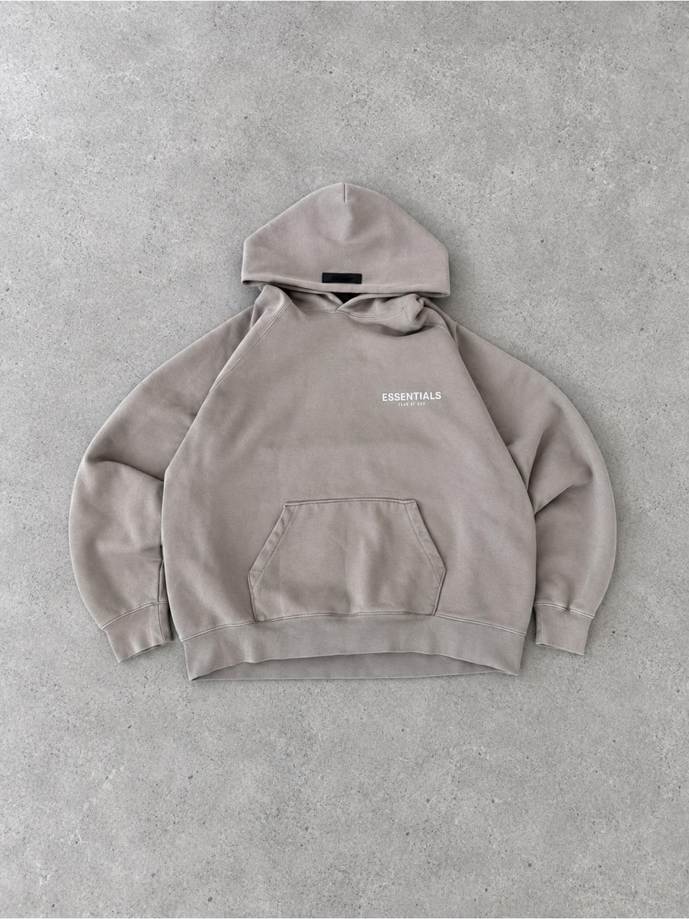 Essentials Men’s Taupe Pullover Hoodie